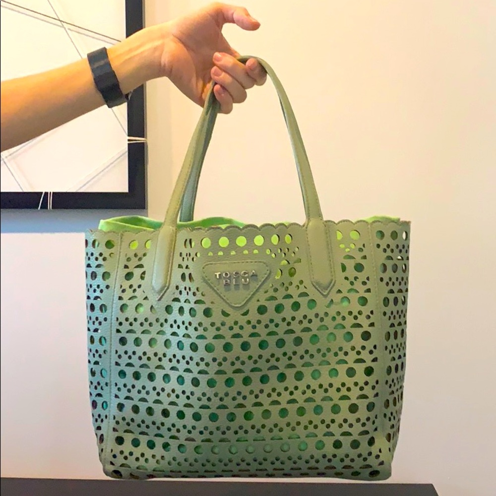 Tosca Blu Italian Bag with removable canvas liner